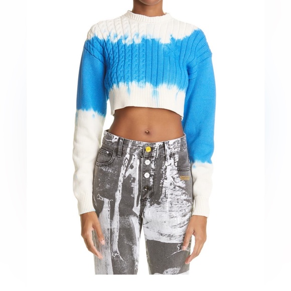 off white tie dye jumper